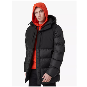 Chaqueta Bomber Personalizada, Acolchada, de Alta Calidad, Negra, para Hombre, Informal, Tejida, 100% Poliéster, con Capucha, Impermeable, para Invierno - Product Image 1
