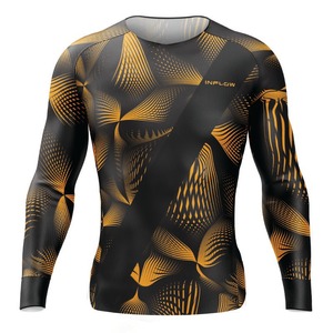 Protector de compresión OEM para hombre, protector de sarpullido con estampado sublimado personalizado, protección contra sarpullido de manga larga - Product Image 1