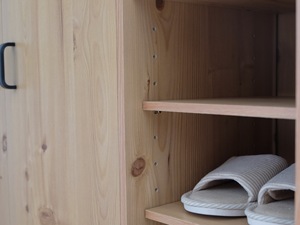 Meuble à chaussures moderne en bois avec double porte et design ajustable pour salon - Product Image 3