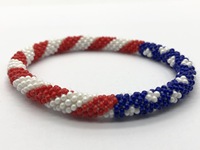 Pulseras de Cuentas de Vidrio Hechas a Mano por Ahana, Pulseras de Cuentas de Ganchillo para Mujer, Joyería para Bodas y Regalos, Multicolor, de Nepal