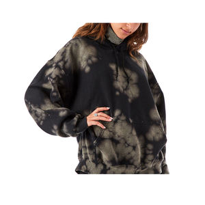 Venta al por mayor de las mujeres más nuevas de moda más vendidos mejor precio Tie Dye impreso Street Wears sudaderas con capucha para las señoras - Product Image 5