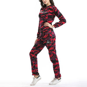 Totalmente sublimado poliéster hecho de algodón de las mujeres de trajes de sudor en la manga para la temporada de invierno - Product Image 3