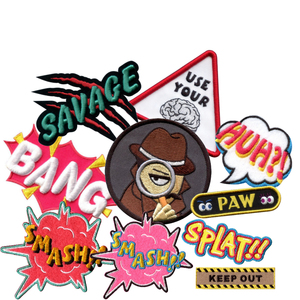 แพทช์ปักลายข้อความตามสั่ง แบบรีดติด สำหรับตกแต่งเสื้อผ้า - Product Image 6