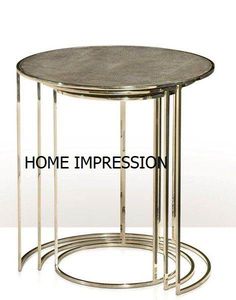 Modern Fancy DesignWooden Top Moroccan <b>Metal</b> Nesting Designer <b>Side</b> <b>Tables</b> <b>Black</b> Stand Wooden Base Nesting <b>Table</b> - Product Image 4