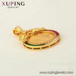 Xuping-colgante de 50 Pesos Centenarios, oro de 24 quilates, oro mexicano, 34227 - Product Image 5