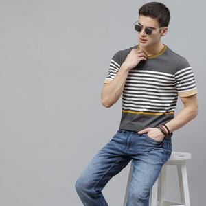 เสื้อยืดคอกลมแขนสั้นสีดำล้วน ผ้าฝ้าย 100% สำหรับผู้ชาย สไตล์ลำลอง ออกกำลังกาย  แบบสั่งทำพิเศษ - Product Image 4