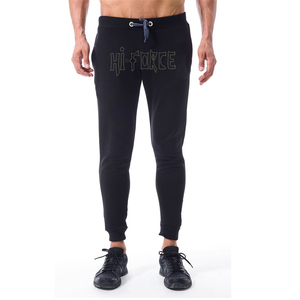 Pantalon de survêtement baggy en coton de haute qualité pour hommes, pantalon de jogging d'été à logo personnalisé, délavé dans l'obscurité, taille élastique, tenue décontracté Hip Hop - Product Image 1