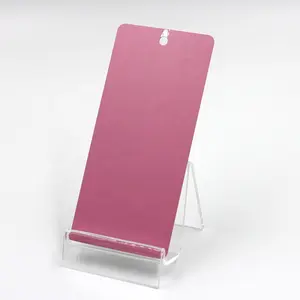 Elektrostatis Thermosetting Epoxy poliester warna permen Sandy Pink semprot lapisan bubuk Coating cat