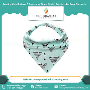 Bavoirs Bandana 100% coton biologique doux avec Logo ou Design personnalisé avec personnalisation complète - Product Image 3