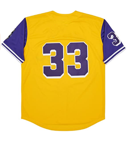 Conception personnalisée broderie lettre chemises de sublimation col en V 2 boutons pull-over maillot de baseball - Product Image 6