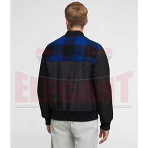 Nueva llegada de moda Jeans Denim ropa Hip Hop chaquetas de los hombres ropa de calle Patchwork cazadoras Bomber - Product Image 6