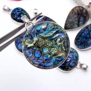 Natural <b>Carving</b> Labradorite Earrings Pendent if Labradorite <b>Carving</b> <b>Knife</b> Carpet <b>Carving</b> Scissors Cross Pendant Envelope Pendant - Product Image 1