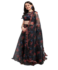 La mayoría de la llegada y la tendencia bordada trabajo hecho a mano Lehenga Choli con blusa ropa tradicional personalizada venta al por mayor ApparelGarment - Product Image 3