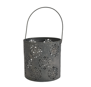 Soporte votivo de T-LIGHT con diseño de flores, decoración navideña de METAL de alta calidad para el hogar, candelabro - Product Image 1