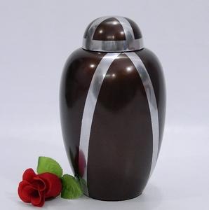 Dome Top Brass Antique with Butterfly Engraved Adults Human Funeral Ashes Cremation Urn American/European Style - Product Image 5