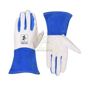 ถุงมือเชื่อมหนังแบบแยกพรีเมี่ยมสำหรับผู้ชาย, ถุงมือนิ่มสวมใส่สบายกันความร้อนป้องกันการลื่นป้องกันการกระแทก - Product Image 1