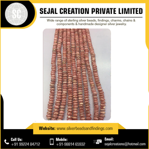 Forma de moneda de Chrysocola piedras preciosas perlas - Product Image 6
