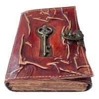 Wiccan sort livre des ombres à la main Journal sorcellerie livre Antique clé figuré en cuir véritable journal serrure cahier meilleurs cadeaux
