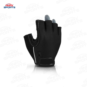 Comfortable Black Half-Finger Fitness <b>Gloves</b> for Workout Weight <b>Lifting</b> <b>Gloves</b> on Sale - Product Image 1