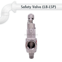 Soupapes de sécurité réglables Bowling L8SP/L8-LSP CF8M SUS316 - Taille de port standard 1/2"-2"