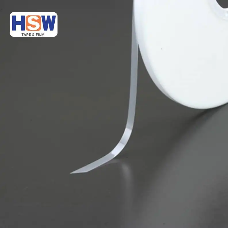 50um Clear Plastic Hot melt adhesive tape for iron nails