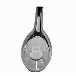 Florero redondo de lujo de aluminio y Metal, estilo minimalista para boda, decoración del hogar, suelo exterior, Material de latón - Product Image 3