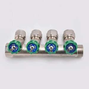 手動バルブマニホールドパイプハウス暖かい真鍮製水分離器部品 - Product Image 4