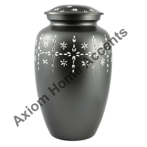 Urna de cremación de Metal con urna de latón para adultos, urna de cremación funeraria para cenizas de personas adultas por acentos Axiom para el hogar - Product Image 5