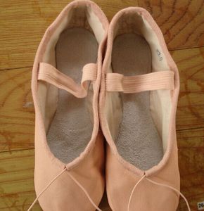 รองเท้าเต้นสำหรับผู้หญิง/เด็ก,รองเท้าบัลเล่ต์ผ้าแคนวาสส้นเตี้ย - Product Image 5