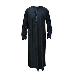 Traditional Muslim Clothing Custom <b>Thobes</b> Wholesale <b>Thobes</b> Custom Solid Color Daffah <b>Men's</b> Thobe - Product Image 3