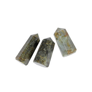 Feng Shui labradorita obelisco tallado cristal piedra preciosa puntos mascota recuerdo temático piedra semipreciosa artesanía recuerdo - Product Image 1