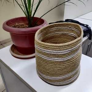 Decorative Jute Planter Round Storage Jute Basket Indian Storage Plant Basket <strong>Kenya</strong> Kiondo Basket Jute