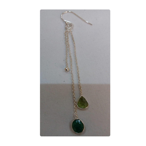 Women's 925 <b>Sterling</b> <b>Silver</b> Faison Jewelry Gemstone Earrings for Parties and Gifts - Product Image 1