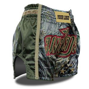 กางเกงขาสั้นผ้าโพลีเอสเตอร์แบบ100% สำหรับมวยไทยกางเกงขาสั้นสำหรับต่อสู้ MMA สวมใส่สบายออกแบบได้ตามที่ต้องการ - Product Image 3