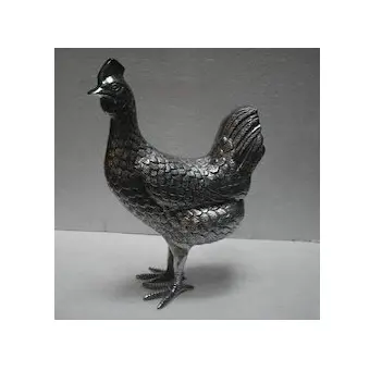التماثيل المعدنية بالجملة مصدر المعدنية الدجاجة التماثيل اليدوية المعدنية تماثيل بأشكال الحيوانات