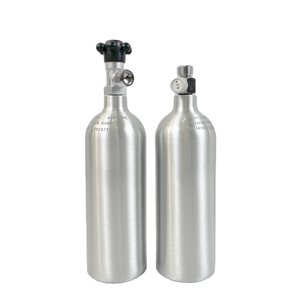 Cilindro de gas con sistema de CO2 para planta de acuario de 20oz 0.8L de metal certificado TPED con válvula lateral frontal W21.8 124 bar - Product Image 3