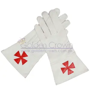 High Quality Wholesale Knight Beneficient of the Holy City Gauntlets | Ceremonial Parade Leather Gloves Supplier
