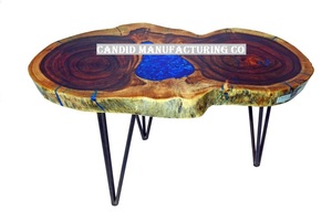 เฟอร์นิเจอร์หรูหราทำด้วยมืออีพ็อกซี่โต๊ะกาแฟไม้และเรซินอีพ็อกซี่ผู้ผลิตโดยตรงปรับแต่งยังมี - Product Image 2