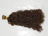 Cheveux indiens vierges Remy Tyagi, I-Tips, U-Tips, V-Tapes, micro-anneaux, toppers en dentelle, double trame machine, résistants à la chute, ondulés, couleur 10-32