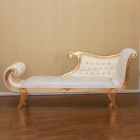 Canapé sectionnel moderne de luxe pour villa et école, en bois de teck massif, écologique, durable, avec coussins en tissu garnis de mousse, une place.