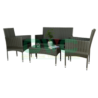 Ensemble de mobilier de jardin moderne en rotin PE 3 pièces toutes saisons GWC de haute qualité – 100 % satisfaction pour votre salon extérieur