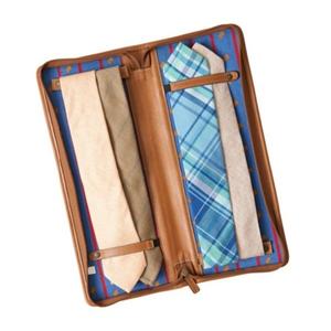 Funda de piel auténtica con cierre de cremallera, personalizada, Color marrón - Product Image 1