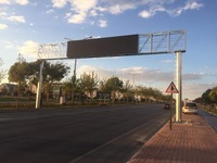 Système de signalisation routière LED en aluminium PARYA pour l'extérieur, avec couleur et taille personnalisées, étanche IP65, certifié ISO pour la sécurité routière