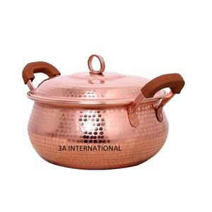 Nouvel arrivage de vaisselle à la recherche d'un plat de service en cuivre pur Casseroles Serveur Pot martelé Design en cuivre pur - Product Image 5