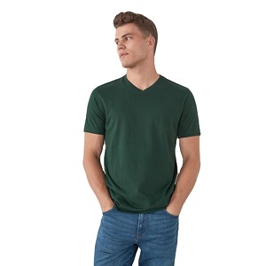 T-shirts décontractés pour hommes de haute qualité Impression de logo personnalisé Jersey solide manches courtes col rond avec motif solide pour hommes - Product Image 1
