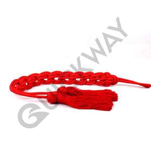 Cordón de Sacerdote QUICK WAY INDUSTRIES al por Mayor con Borlas Planas Rojas OEM, Cinturón Religioso para Sacerdotes - Product Image 1