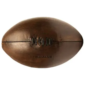 Pallone americano antico di Rugby dell'annata antico antico del pallone da calcio d'annata di cuoio