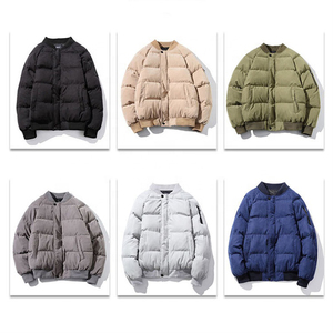 Vestes d'hiver pour hommes en coton et polyester, personnalisables OEM, avec blocs de couleurs disponibles. - Product Image 5