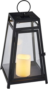 Linterna de metal negro personalizable para decoración de interiores que mejora el hogar en cualquier momento para el uso de velas en múltiples ocasiones - Product Image 4