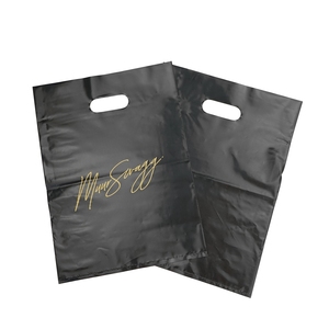 Factory Price Custom LDPE Plastic Poly Bags with Handle <b>Die</b> Cut Custom Handle Bags Made by HANPAK JSC with Promotional logo Printing - Product Image 6
